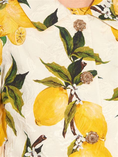 dolce gabbana lemon fabric|dolce and gabbana lemon print.